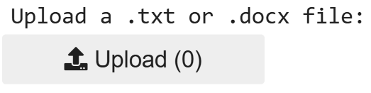 Upload button