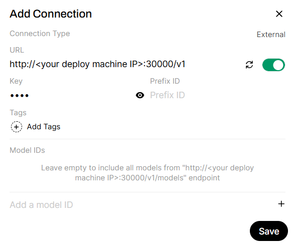Add new LLM connection